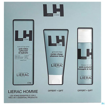 Lierac homme coffret homme a/age 3 prod    50ml
