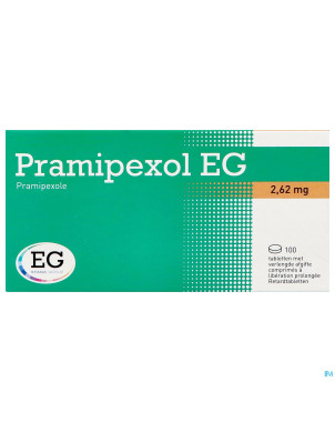 Pramipexol eg 2,62mg lib.prolongee comp 100