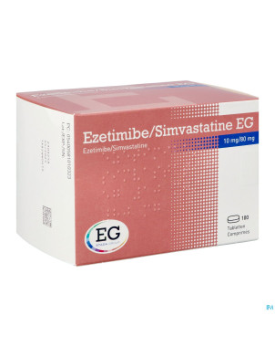 Ezetimibe simvastatine eg 10mg/80mg comp 100 blist