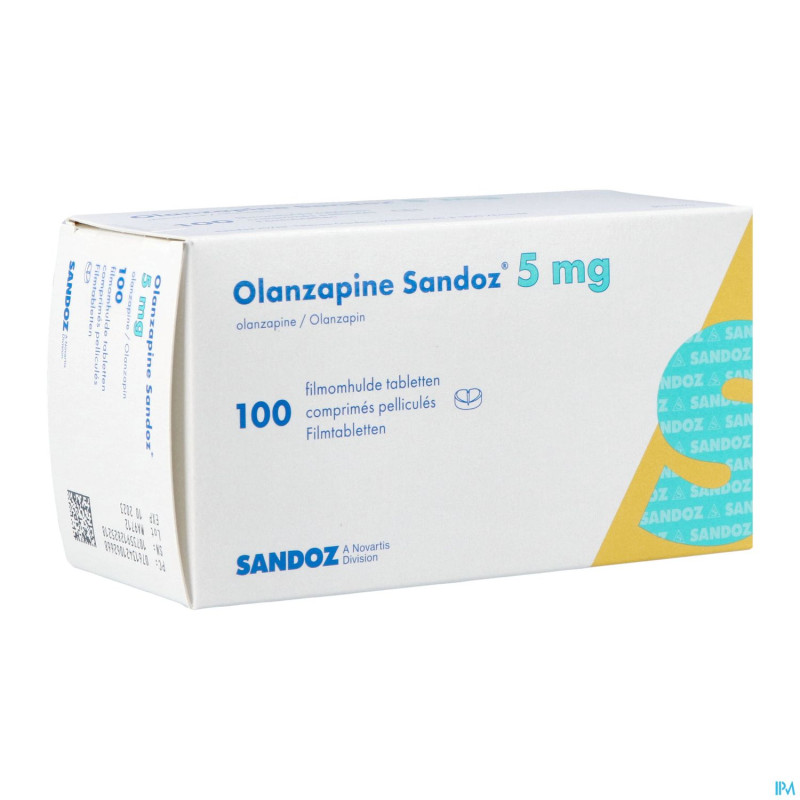 Olanzapine sandoz  5,0mg comp pell 100