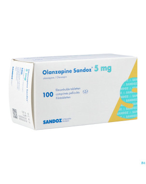 Olanzapine sandoz  5,0mg comp pell 100