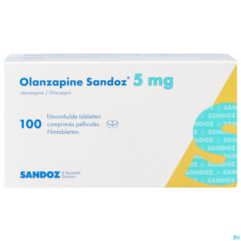 Olanzapine sandoz  5,0mg comp pell 100