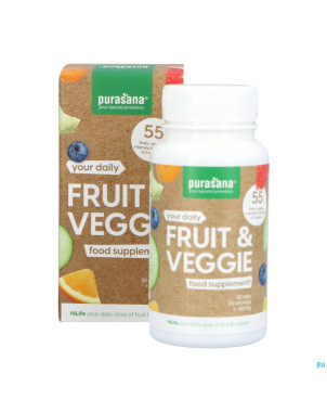 Purasana fruit&veggie multivitamine    v-caps 60