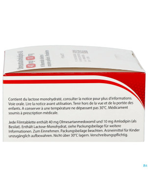 Olmesartan amlodipine ab 40/10mg comp pell  98
