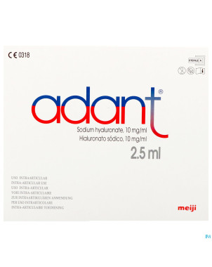Adant sol 1% inj intra articul. 5x2,5ml/5ml serin.