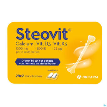 Steovit calcium/vitd3/vit k2 1000mg/880iu comp2x28
