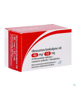 Olmesartan amlodipine ab 40/10mg comp pell  28