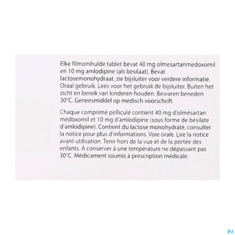 Olmesartan amlodipine ab 40/10mg comp pell  28