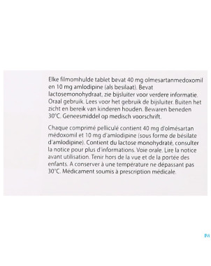 Olmesartan amlodipine ab 40/10mg comp pell  28