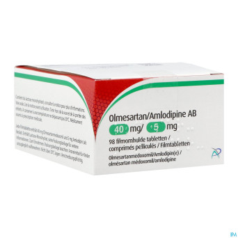 Olmesartan amlodipine ab 40/ 5mg comp pell  98