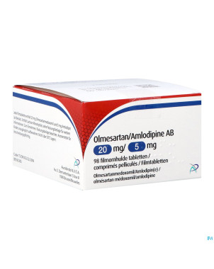 Olmesartan amlodipine ab 20/ 5mg comp pell  98