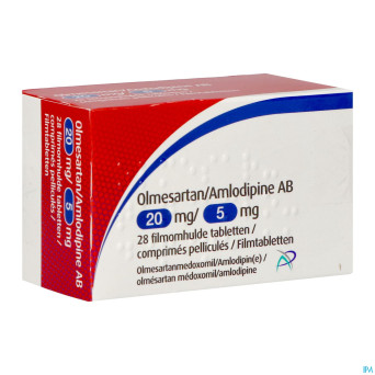 Olmesartan amlodipine ab 20/ 5mg comp pell  28