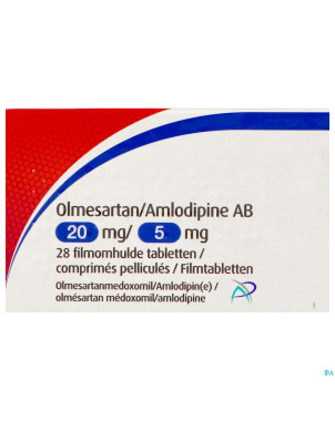 Olmesartan amlodipine ab 20/ 5mg comp pell  28
