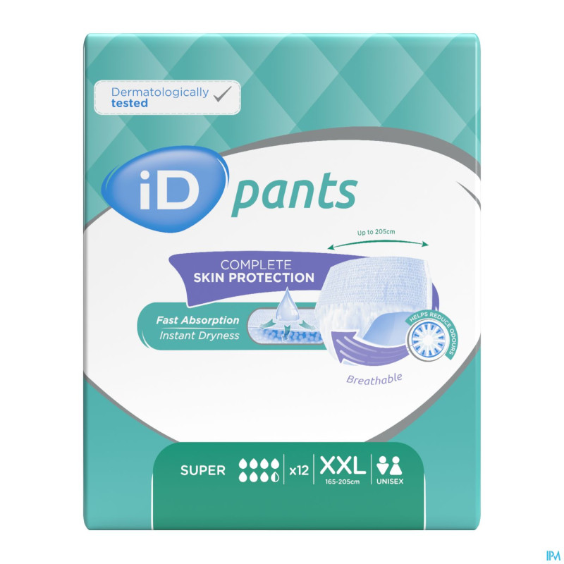 Id pants bariatric xxl    12