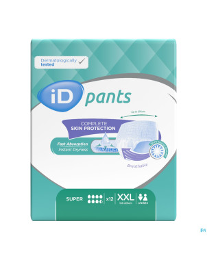 Id pants bariatric xxl    12