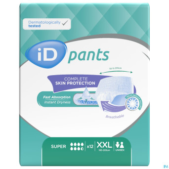 Id pants bariatric xxl    12
