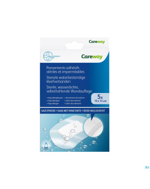 Careway pansements wtp steriles 10cm x 15cm    5