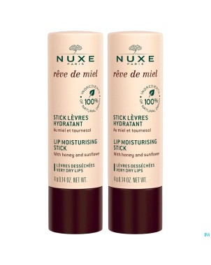 Nuxe reve de miel duo stick levres 4g