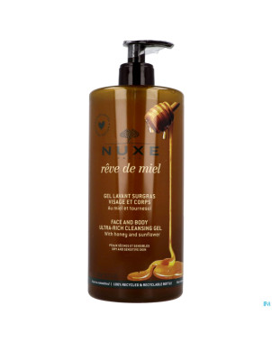 Nuxe reve de miel gel nettoyant surgras 750ml