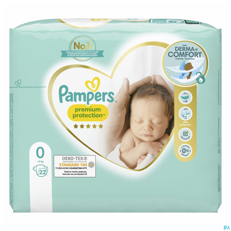 Pampers premium protection pack t0    22