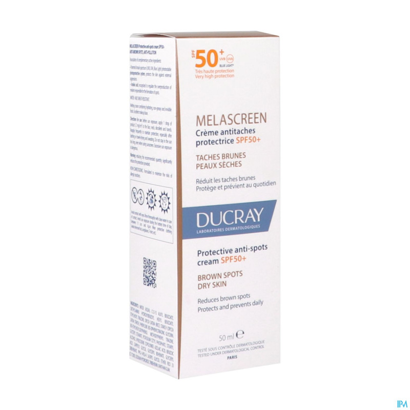 Ducray melascreen creme a/taches spf50+    50ml