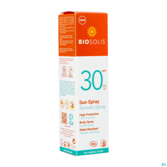 Biosolis spray solaire ip30    100ml nf