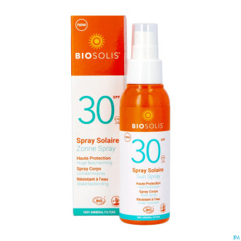 Biosolis spray solaire ip30    100ml nf