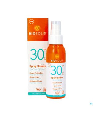 Biosolis spray solaire ip30    100ml nf