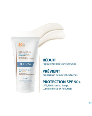 Ducray melascreen fluide a/taches spf50+    50ml