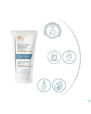 Ducray melascreen fluide a/taches spf50+    50ml