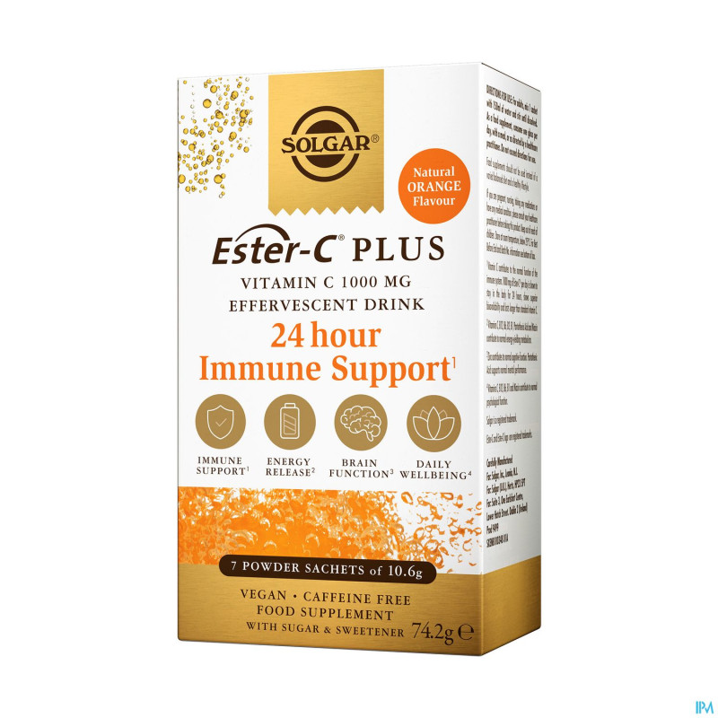 Solgar ester-c plus 1000mg    sach 7x10,6g