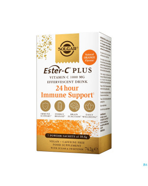 Solgar ester-c plus 1000mg    sach 7x10,6g
