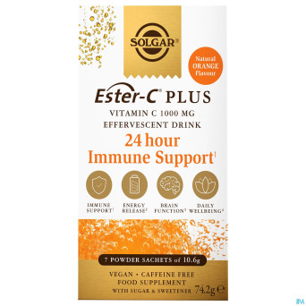 Solgar ester-c plus 1000mg    sach 7x10,6g
