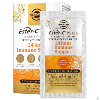 Solgar ester-c plus 1000mg    sach 7x10,6g