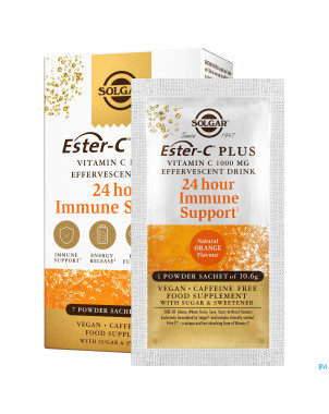 Solgar ester-c plus 1000mg    sach 7x10,6g