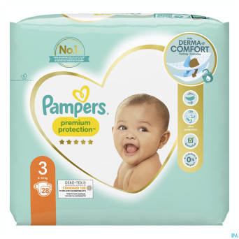 Pampers premium protection t3 pack    28