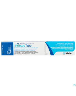 Influvac tetra susp inj ser prerempl. 1x0,5ml 2022