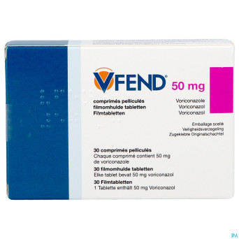 Vfend pi pharma 50mg  comp pell  30