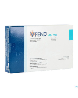 Vfend pi pharma 200mg comp pell  28