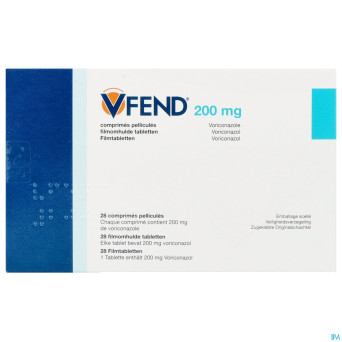 Vfend pi pharma 200mg comp pell  28