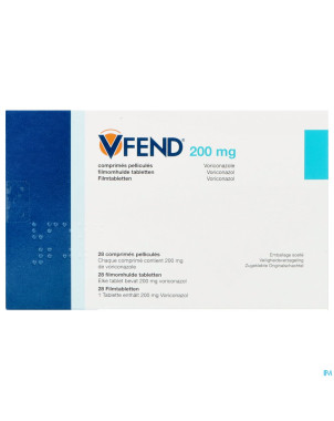 Vfend pi pharma 200mg comp pell  28