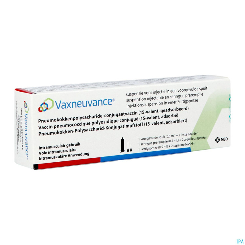 Vaxneuvance susp inj seringue prer. 1x0,5ml+2 aig.