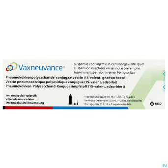 Vaxneuvance susp inj seringue prer. 1x0,5ml+2 aig.