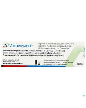 Vaxneuvance susp inj seringue prer. 1x0,5ml+2 aig.