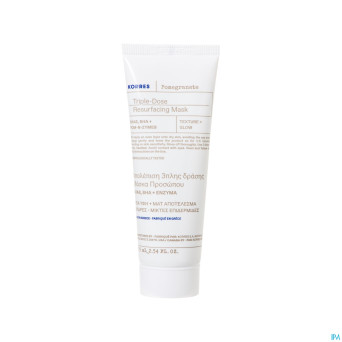 Korres kf grenade masque resurfacant aha 75ml