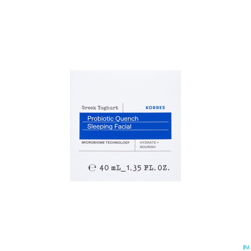 Korres kf yogourt grec cr nuit nourriss.prob. 40ml