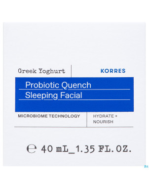 Korres kf yogourt grec cr nuit nourriss.prob. 40ml