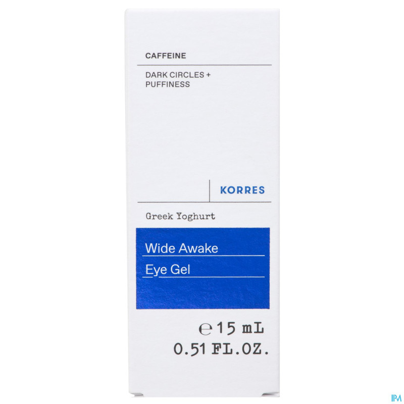 Korres kf yogourt grec gel cont.yeux eveil reg15ml