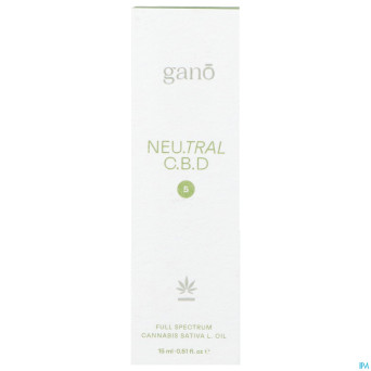 Gano care neutral 5% cbd oil    15ml