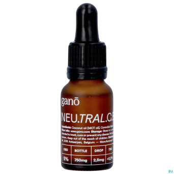 Gano care neutral 5% cbd oil    15ml